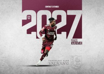 Ghanaian forward Francis Kyeremeh extends contract at FK Sarajevo