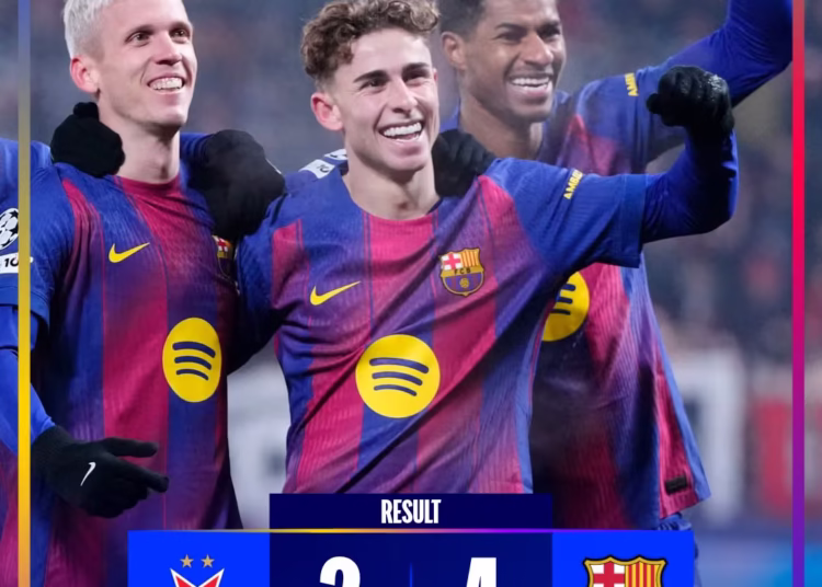 UCL Wrap: Qarabag stuns Frankfurt, Liverpool and Barcelona shine as top-eight race intensifies