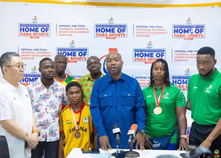 Para-Athletes Honour NPC President with Medals After Successful Athletics Meeting