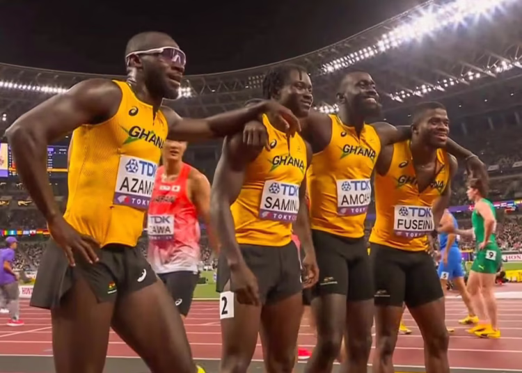 Video: Ghana’s 4x100m Relay Team Breaks National Record to Reach World Championships Final
