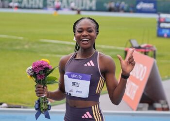 Nigeria’s Ofili sets new 150m world record in Atlanta
