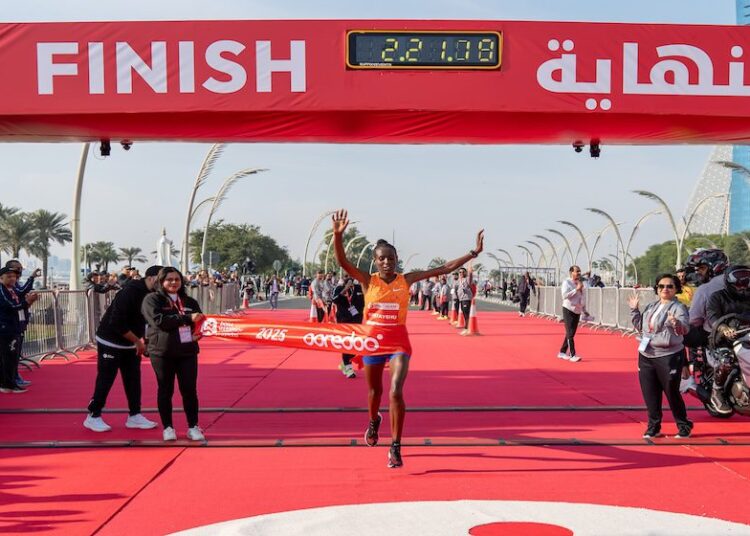 2025 Doha Marathon: Former steeplechase great Ethlemahu Sintayehu stars in Qatar