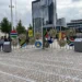 Birmingham 2022 Commonwealth Games: Flag of Nations badge exchange in Centenary Square