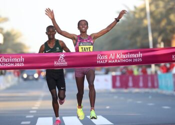 Ejgayehu Taye stars at 2025 Ras Al Khaimah Half Marathon in U. A. E